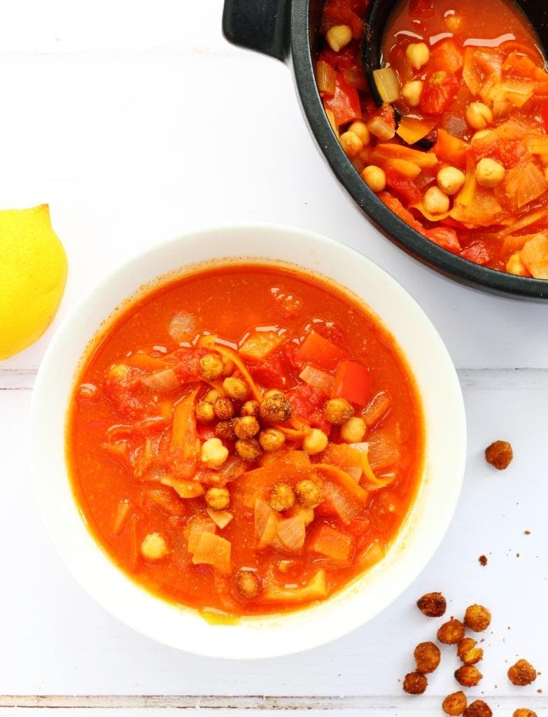Moroccan chickpea soup