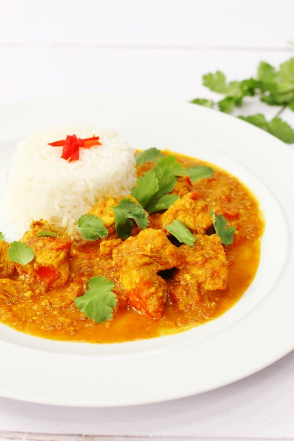 Homemade Burmese chicken curry