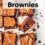 Chocolate brownies pin image