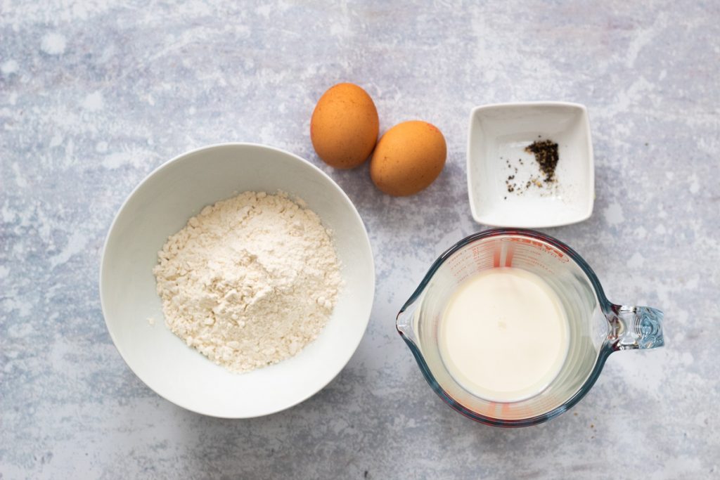 Ingredients for Yorkshire puddings