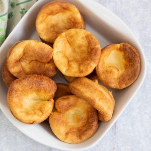 Yorkshire puddings in a bowl