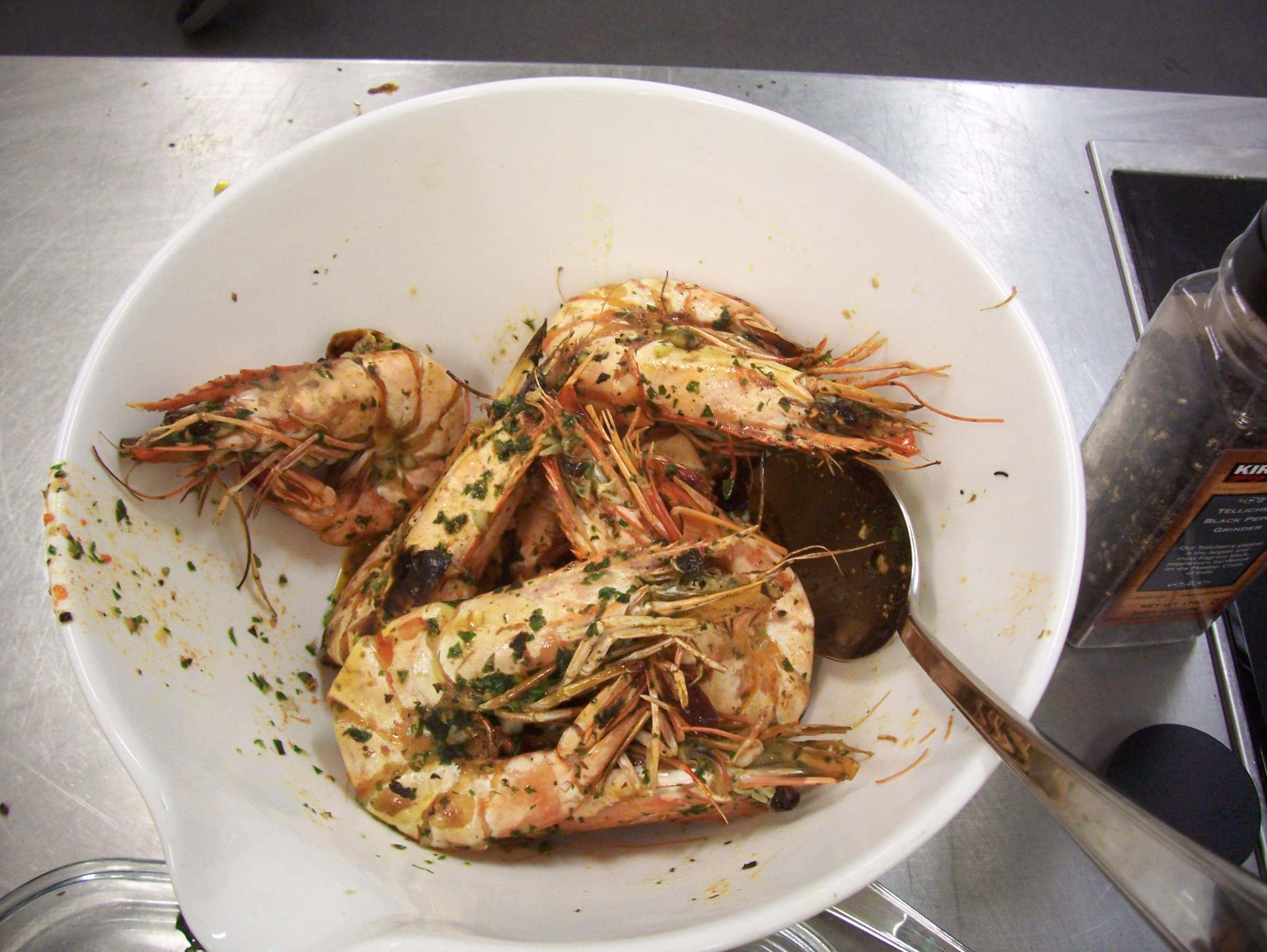shrimps in a bowl