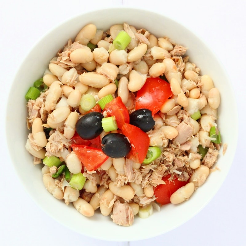 Tuna Cannellini Bean Salad