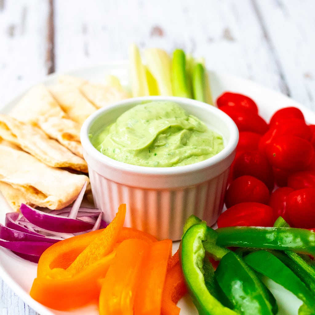 Yogurt, Avocado Coriander Dip - Searching for Spice