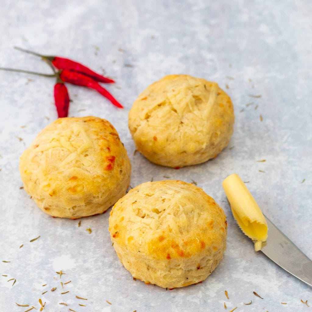 3 cheese and chilli scones