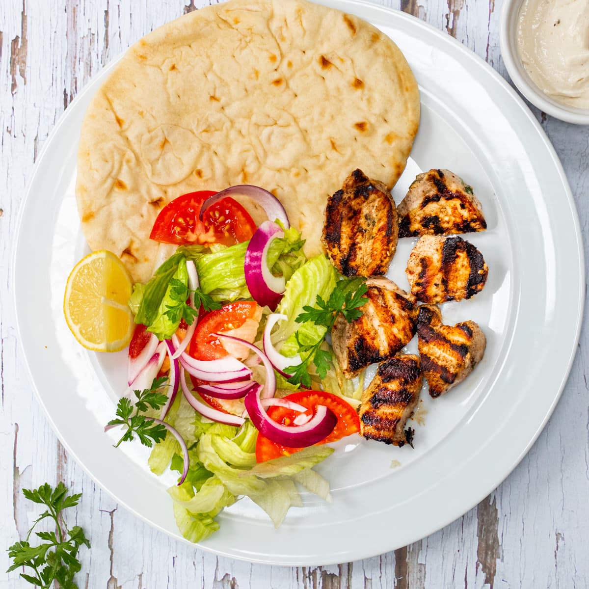 Middle eastern shop chicken kebabs