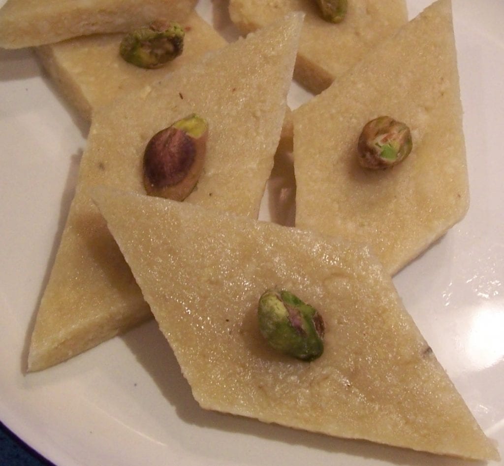 Indian Cashew nut fudge - kaju katli