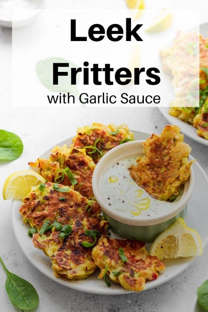 Leek fritters pin image