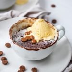 cup of chocolate microwave cake