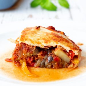 Vegetarian lentil moussaka inspired by Masterchef