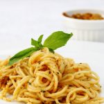 sun dried tomato pesto pasta pin image