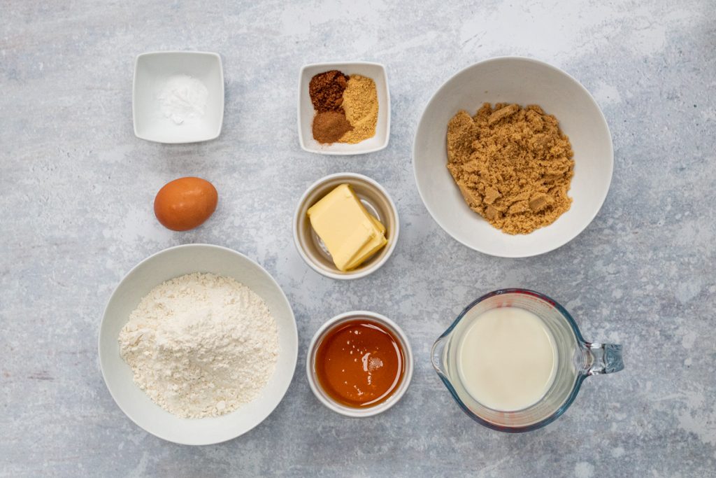 Ingredients for Ginger Cake