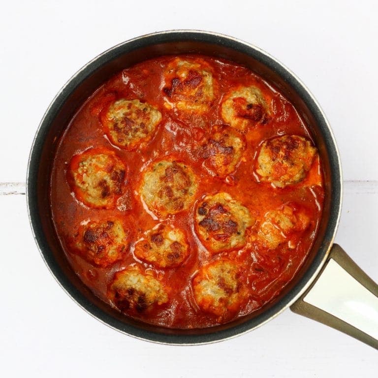  Albóndigas de carne de res y chorizo