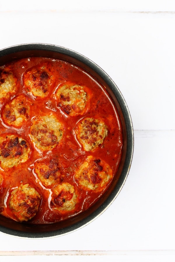 Chorizo Meatballs with Spicy Tomato Sauce from 'Cooking Like a Master Chef