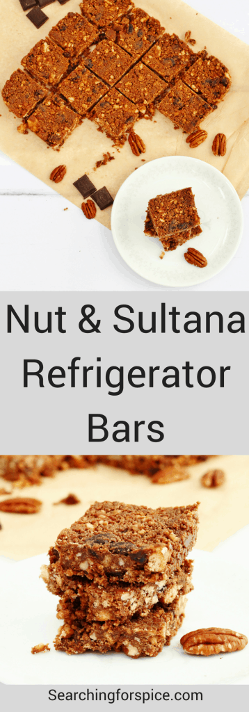 nut and sultana refrigerator bars pin image