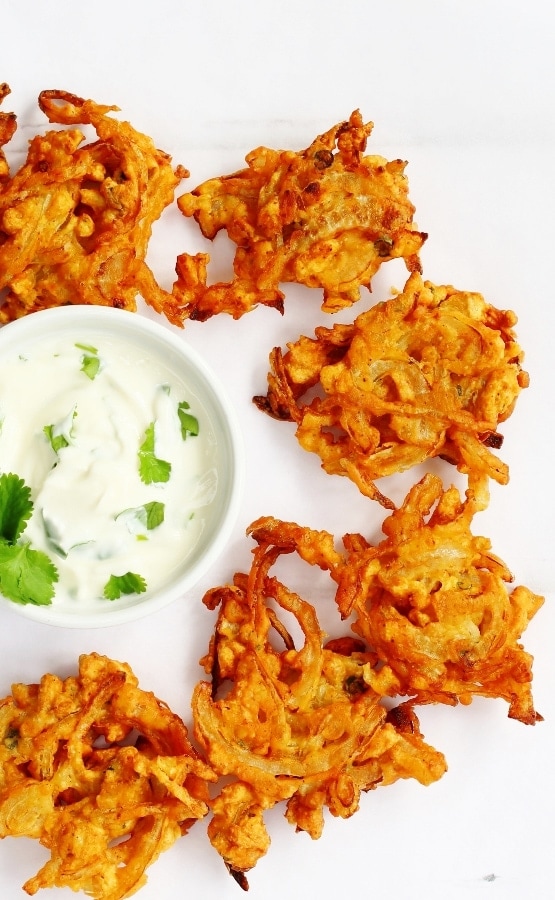 Easy onion bhajis recipe