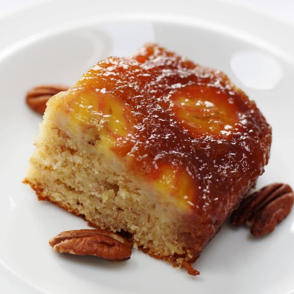 Caramelly Banana Upside Down Cake