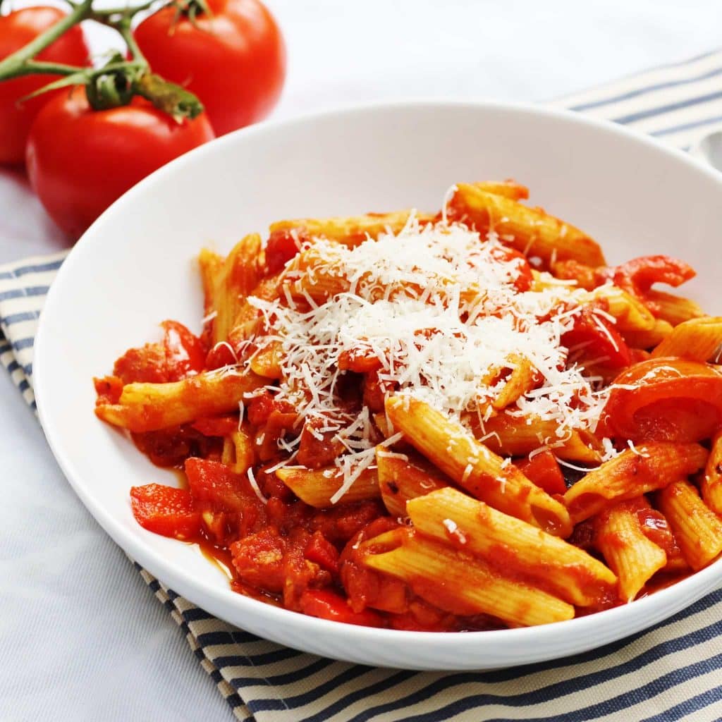 Easy Tomato And Chorizo Pasta Searching For Spice 