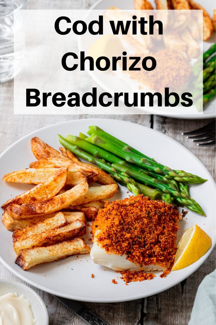 Cod with Chorizo Breadcrumbs pin image