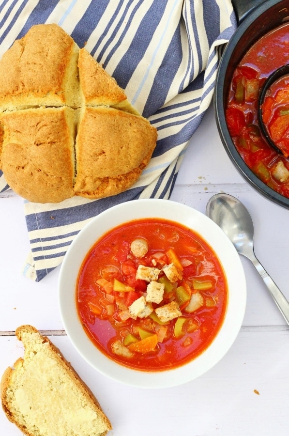 tomato and sausage soup