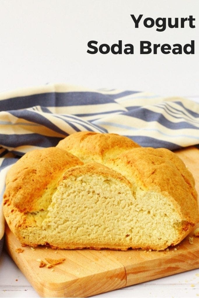 Soda bread with yogurt pin image