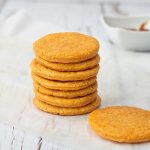 stack of cheese and paprika biscuits