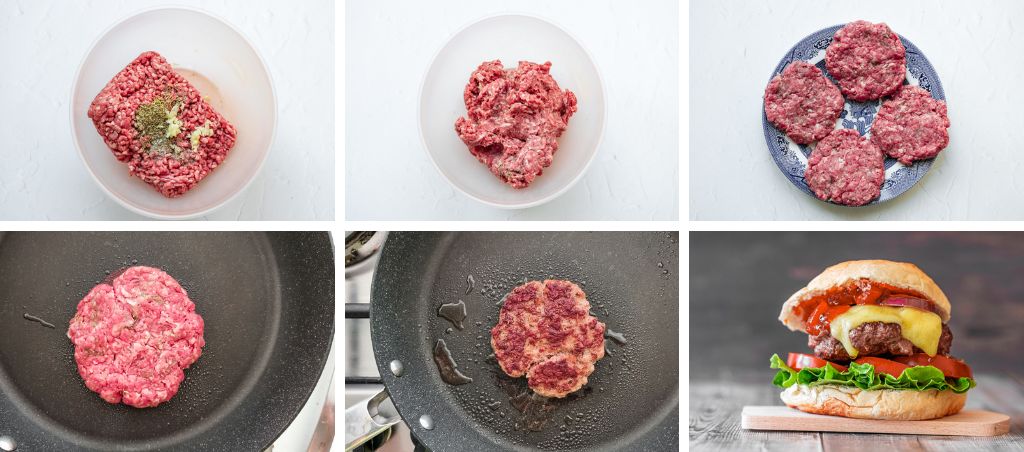 Step by step homemade burger recipe