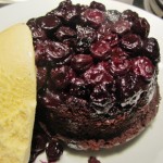 Individual blueberry upside down cakes