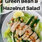 Chicken hazelnut salad pin image