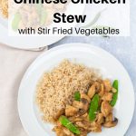 Slow cooker Chinese chicken stew pin image