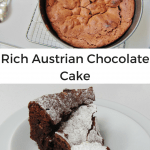 Austrian chocolate cake pin image