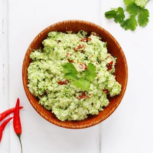 Raw cauliflower tabbouli