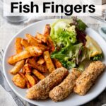 Cod fish fingers with dukkah breadcrumbs pin image