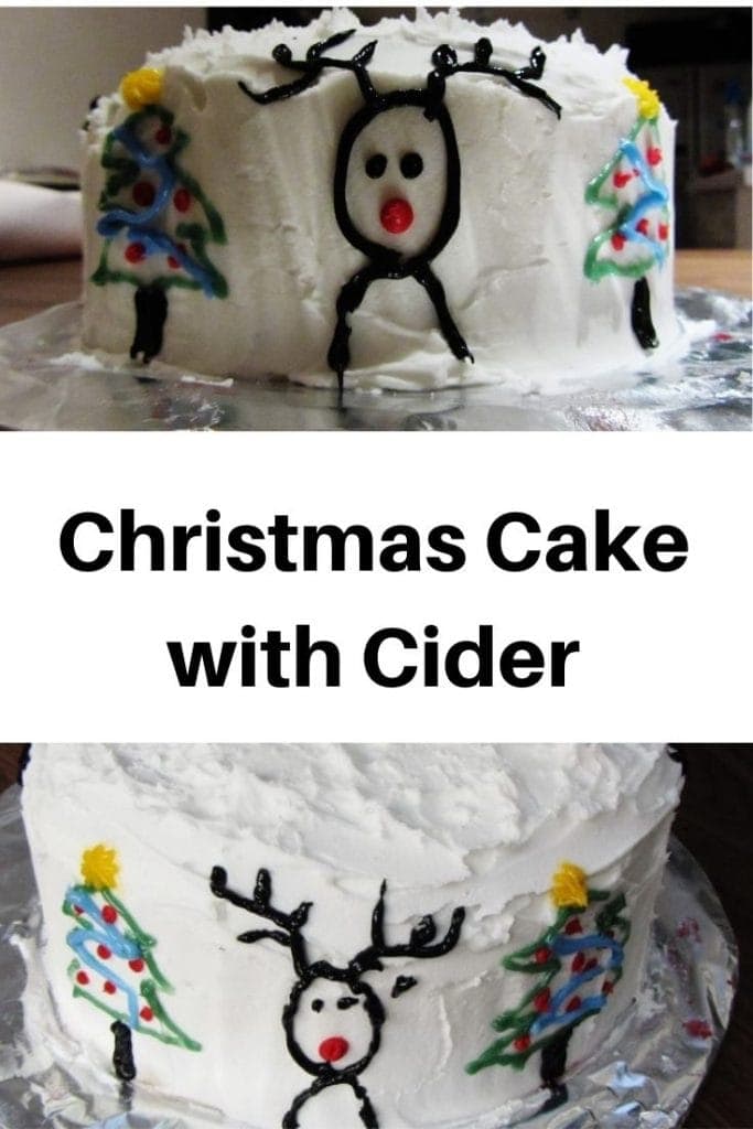 Christmas cake with cider pin image