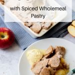 Apple pie with spiced wholemeal pastry pin image