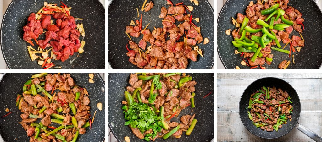 How to make lamb stir fry step by step