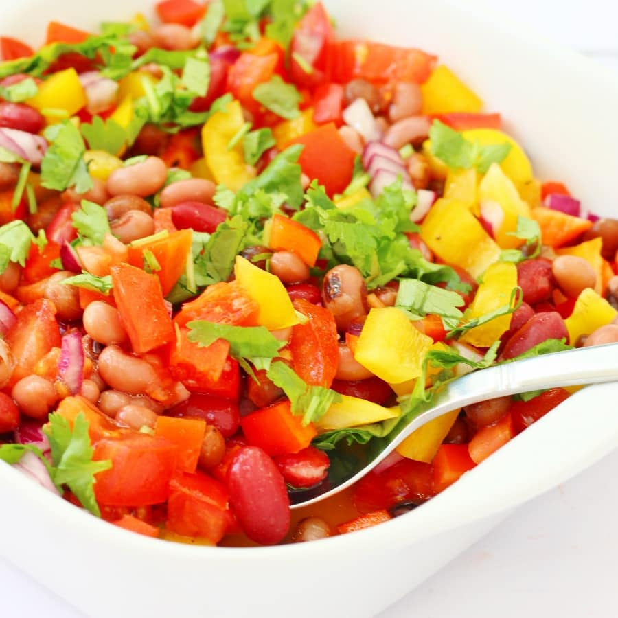 Caribbean three bean salad