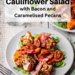 butternut squash cauliflower salad pin image