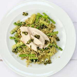 quinoa pesto chicken salad