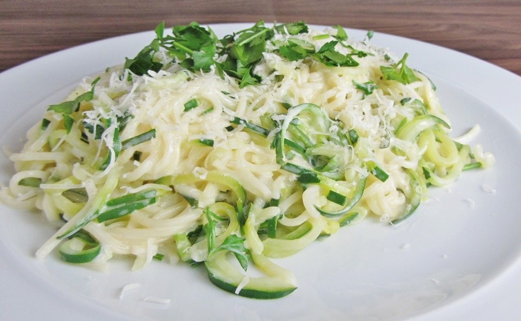 Lemon and Courgette Spaghetti