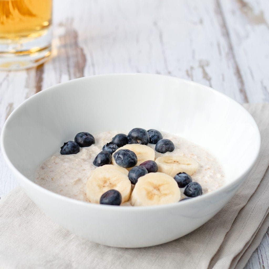 bowl of bircher muesli