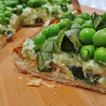 Ricotta and Pea Tart