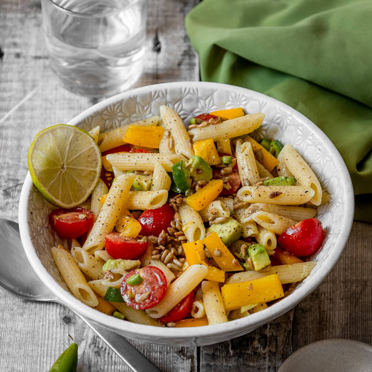 Quick Pasta Salad: Perfect for Packed Lunches - Searching for Spice