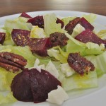 Beetroot & Goats Cheese Salad with Candied Pecans
