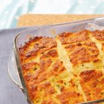 Garlic and herb butter quick bread pin image