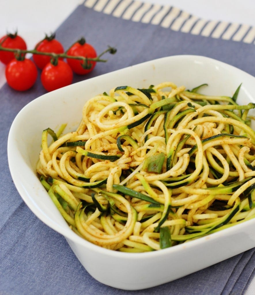 courgetti salad with baharat seasoning