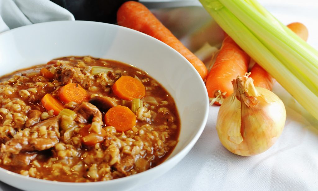 Beef barley vegetable stew