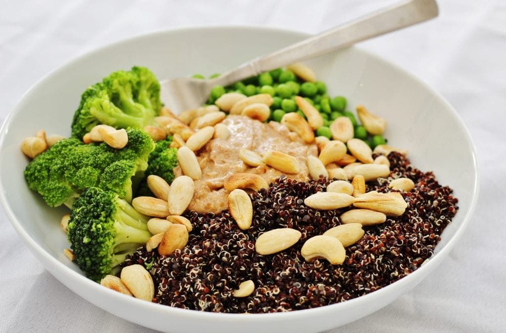 Three nut protein power bowl