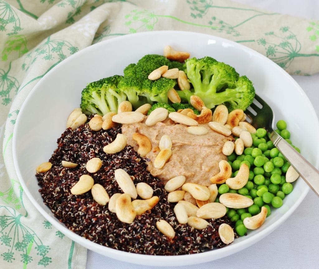 Three nut protein power bowl