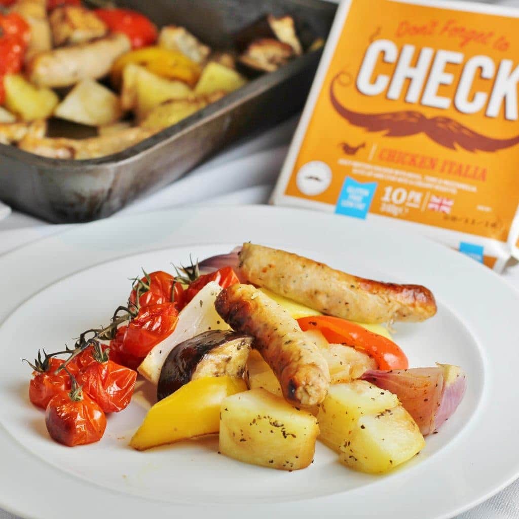 Heck Chicken Italia Sausage Tray bake